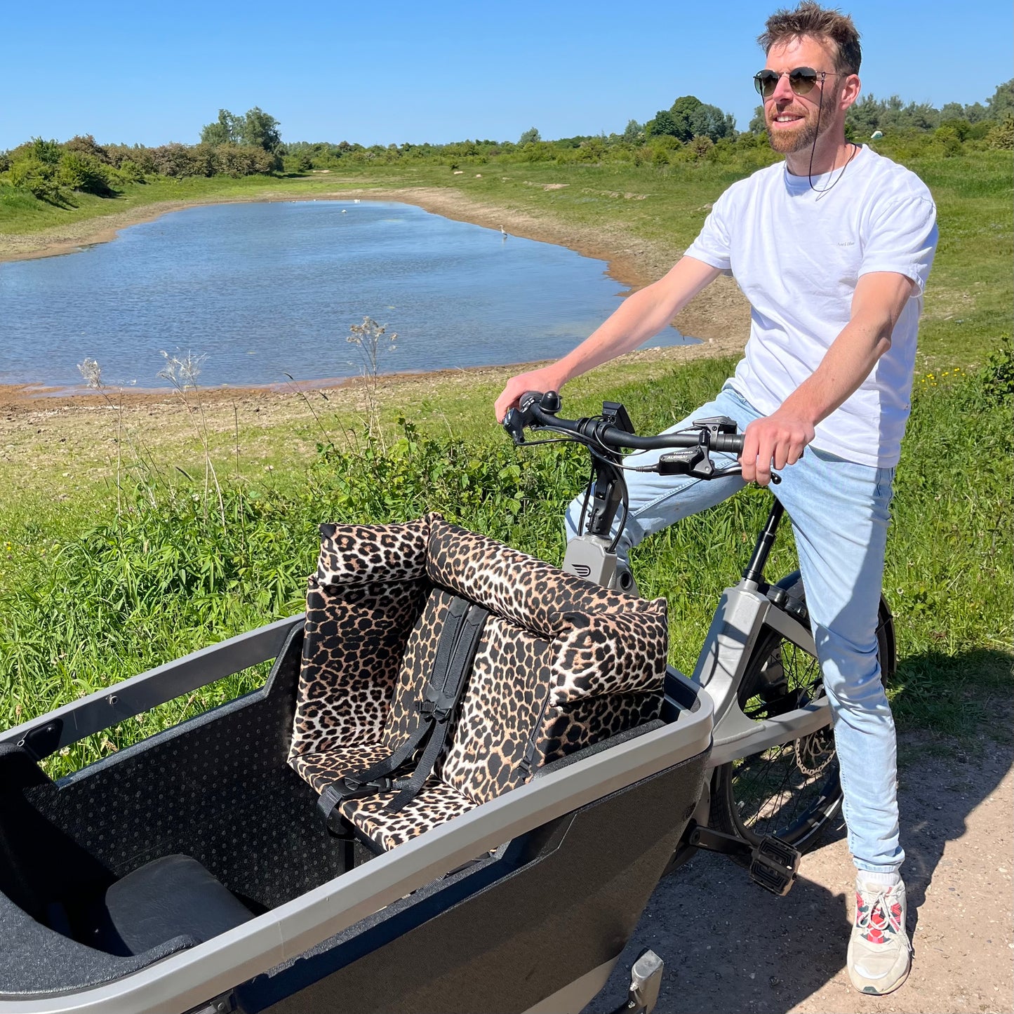 Cargo bike cushion Lovens - Leopard