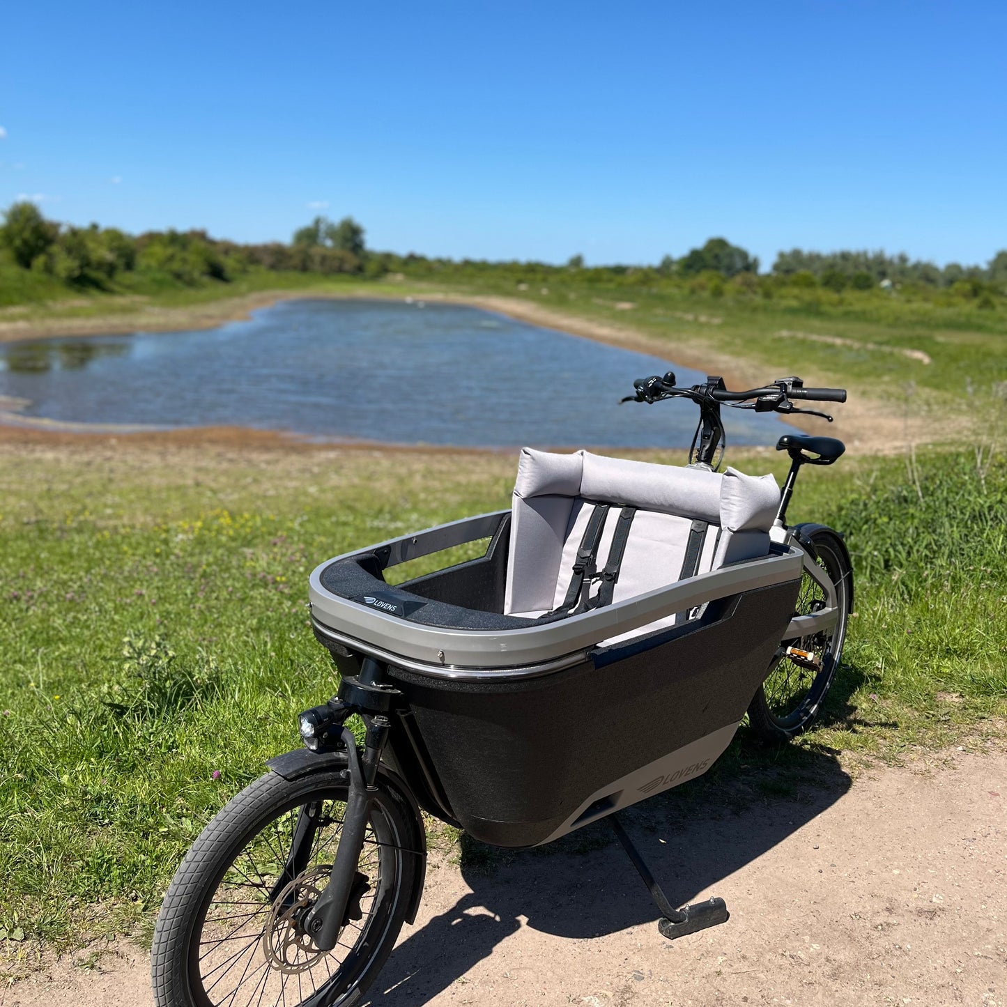 Cargo bike cushion Lovens - Grey