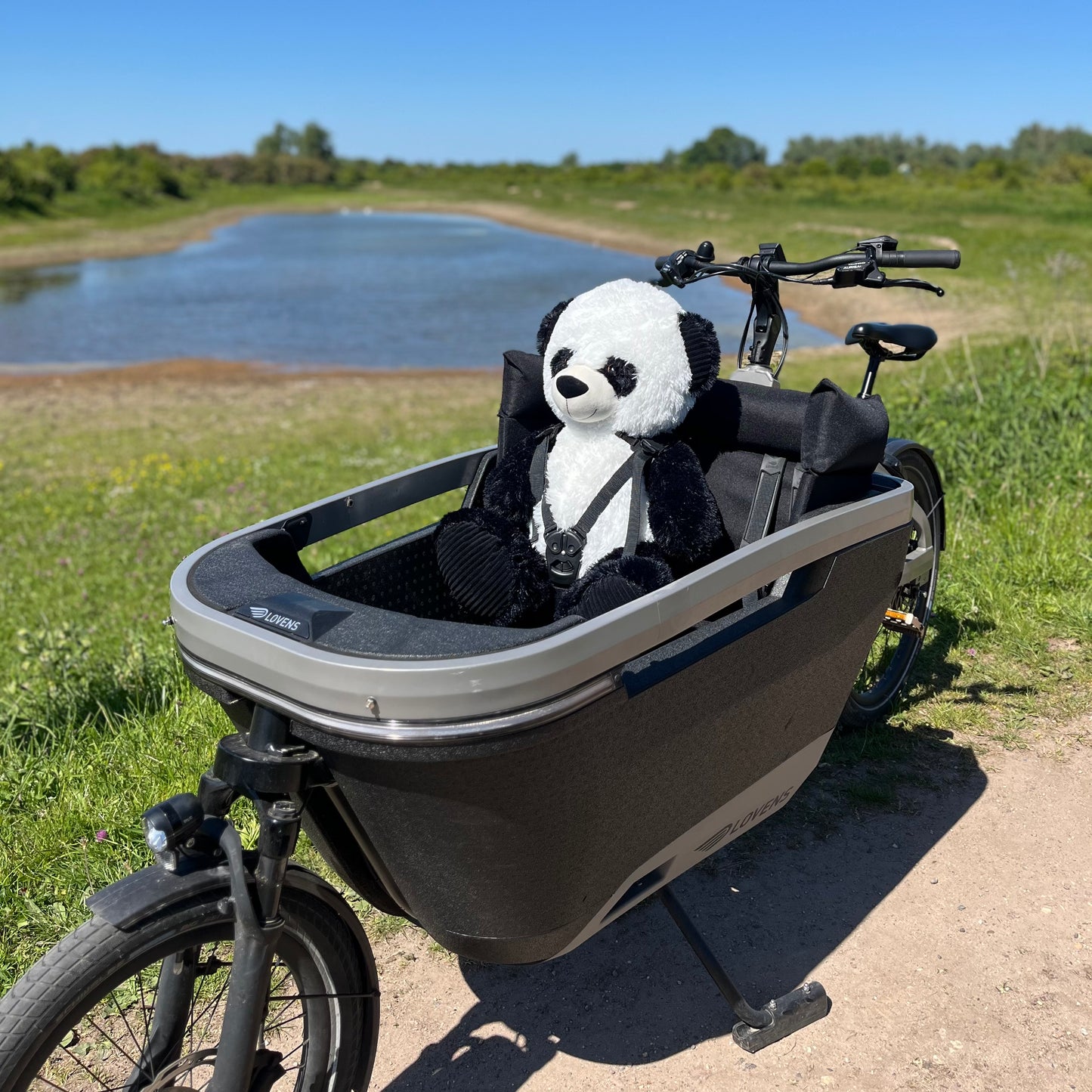 Lastenfahrrad Kissen Lovens - Schwarz