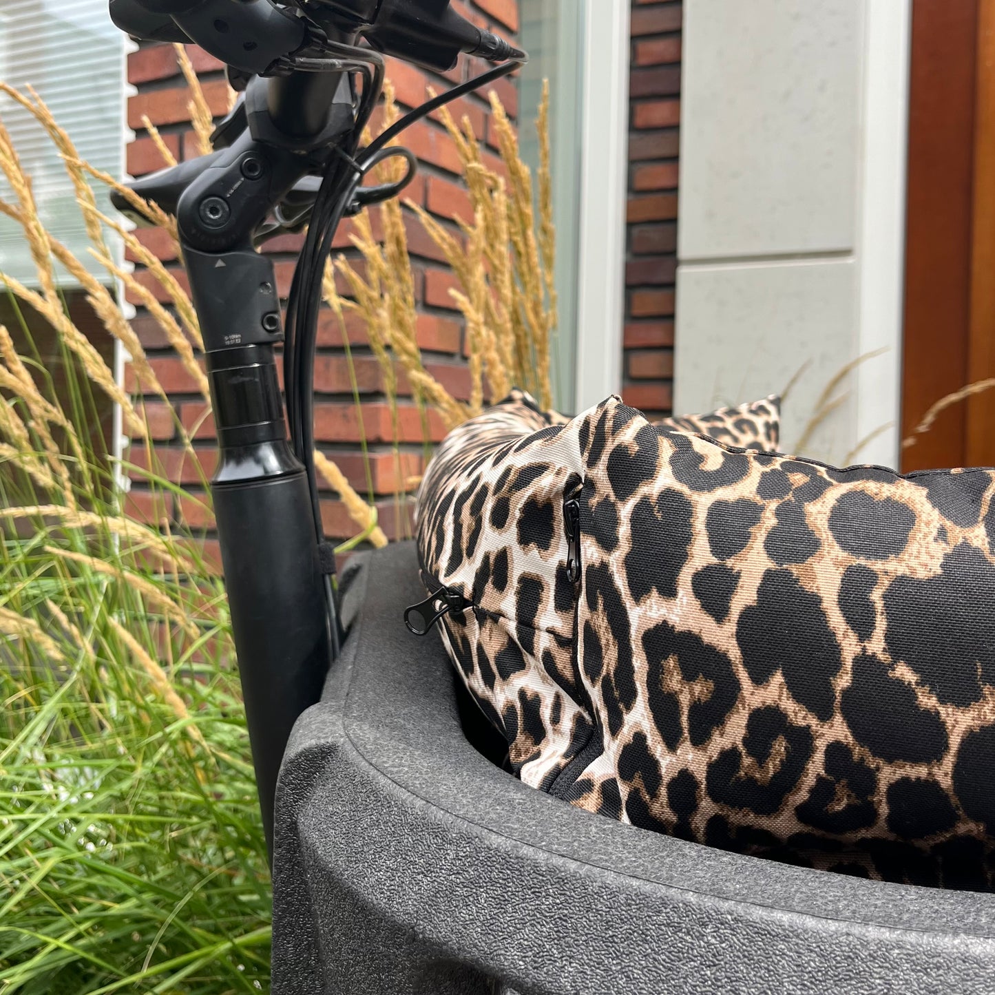Lastenfahrrad Kissen Carqon - Leopard
