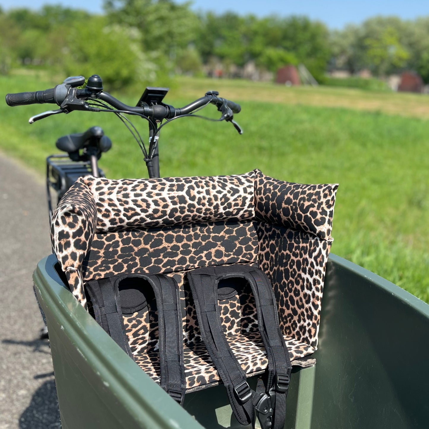 Lastenfahrrad Kissen Dolly - Leopard