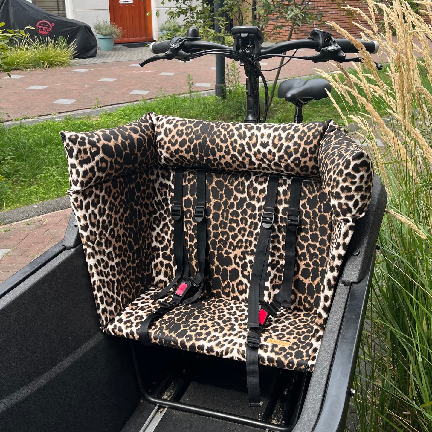 Lastenfahrrad Kissen Carqon - Leopard