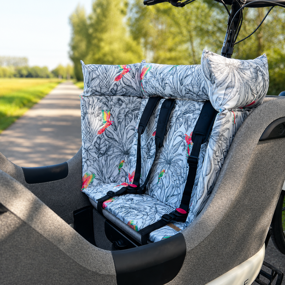 Cargo bike cushion Gazelle Makki - Parrot