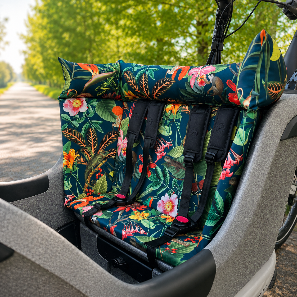 Lastenfahrrad Kissen Gazelle Makki - Jungle
