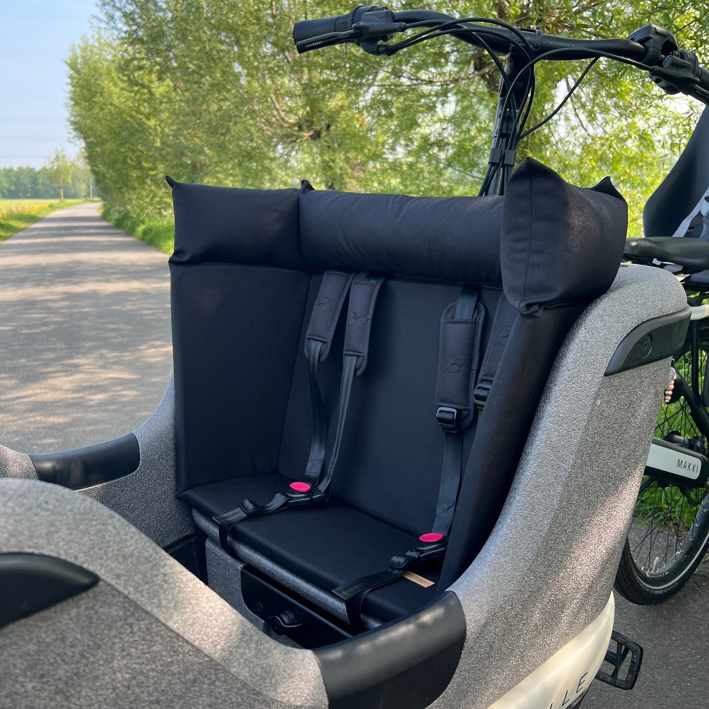 Bakfiets kussen - Zwart
