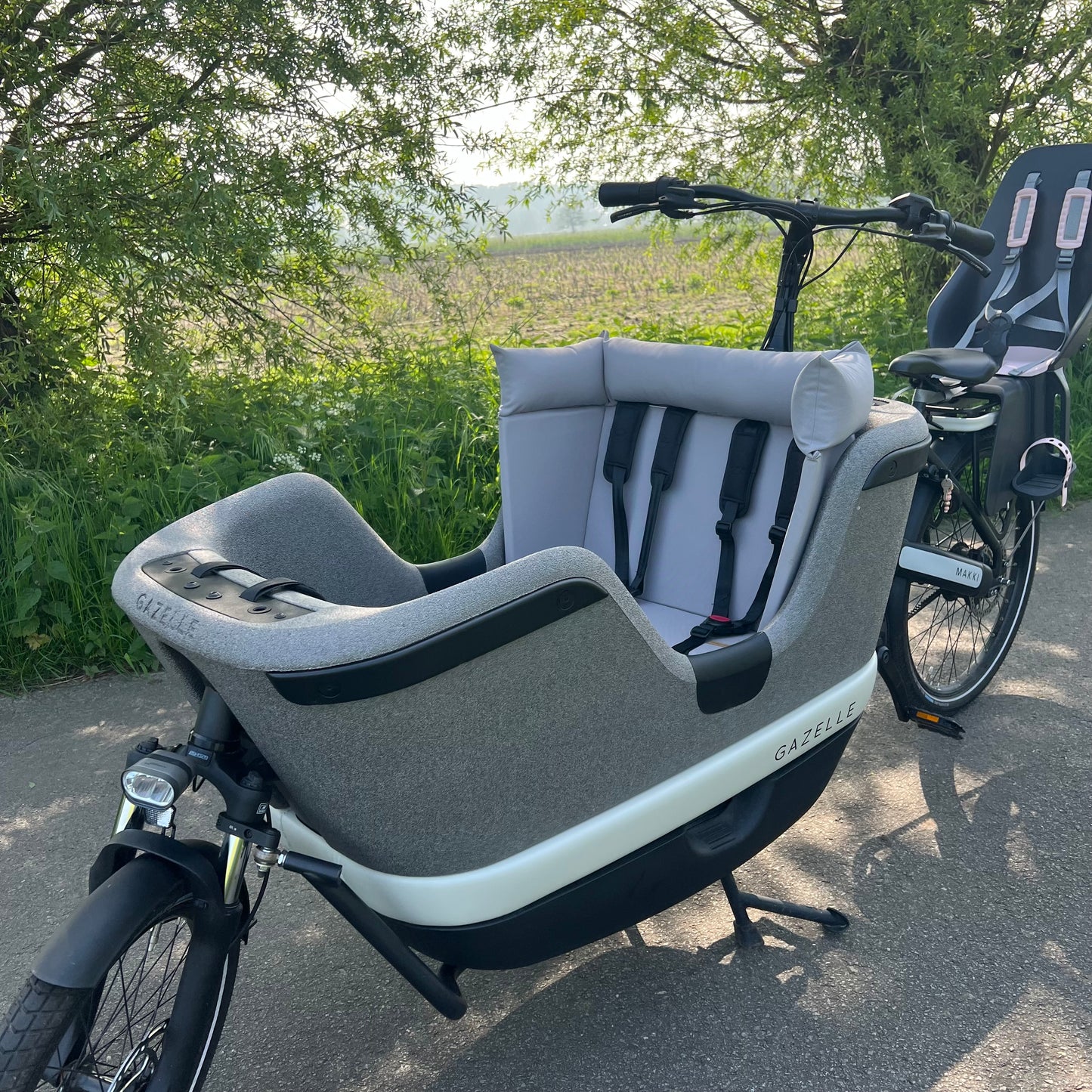 Cargo bike cushion Gazelle Makki - Grey