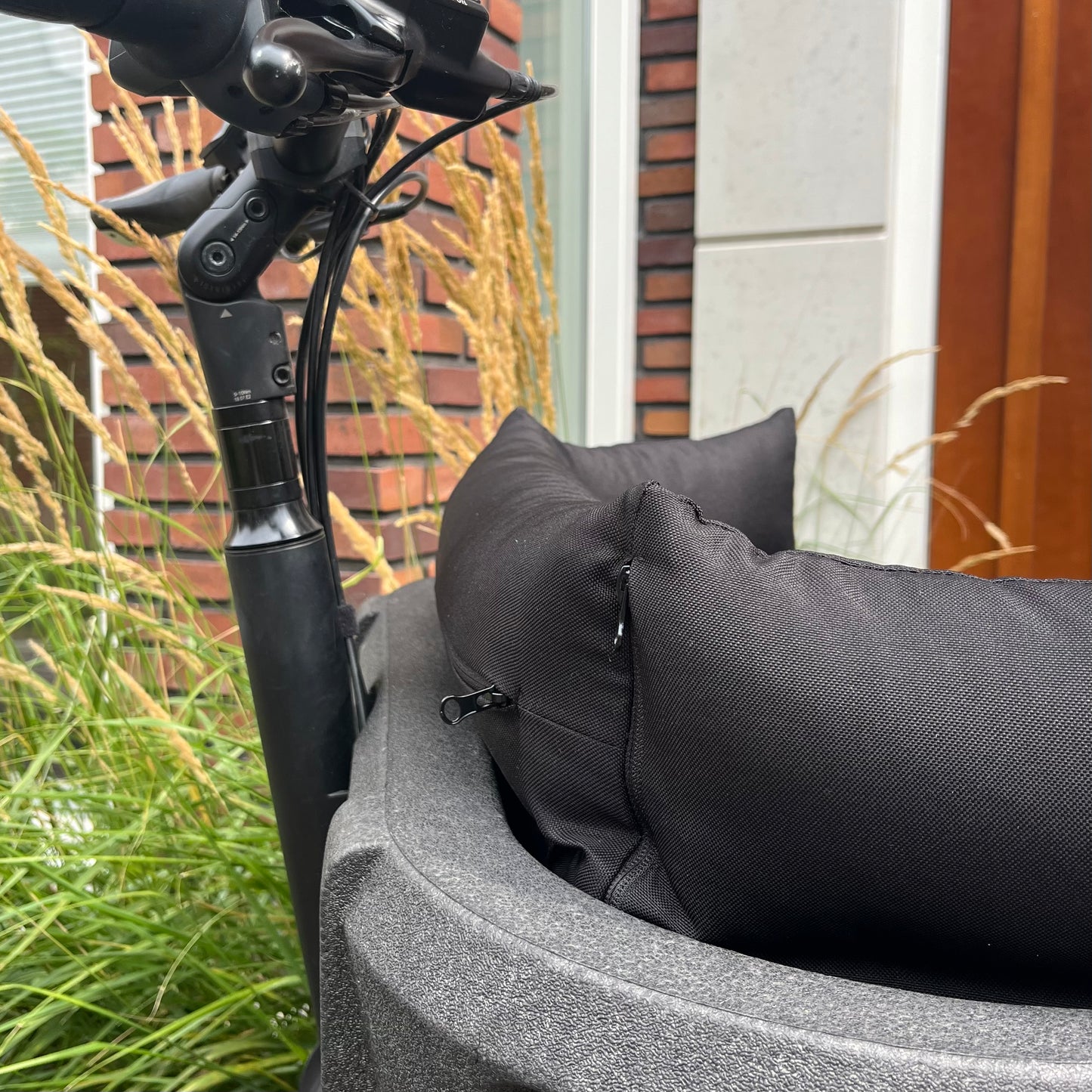 Lastenfahrrad Kissen Carqon - Schwarz