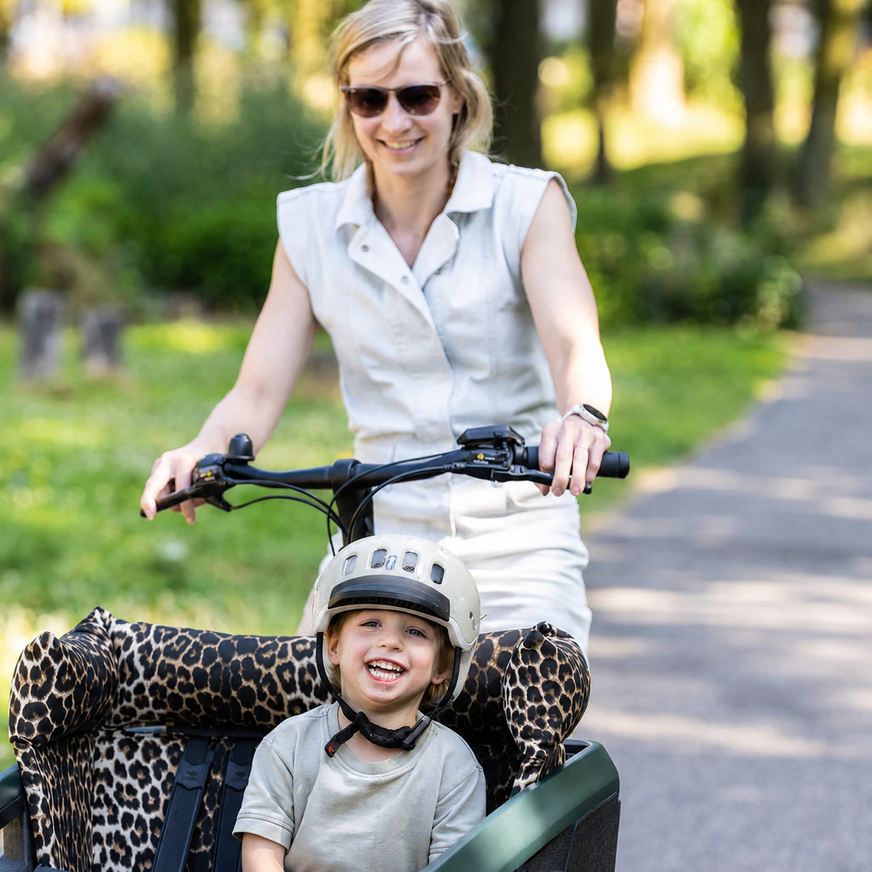 Lastenfahrrad Kissen Lovens - Leopard
