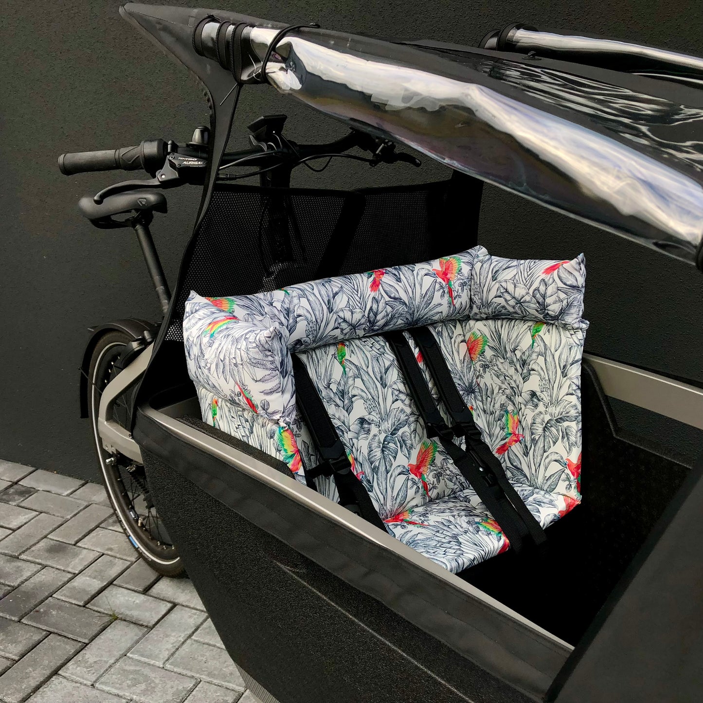 Bakfiets kussen Lovens - Parrot