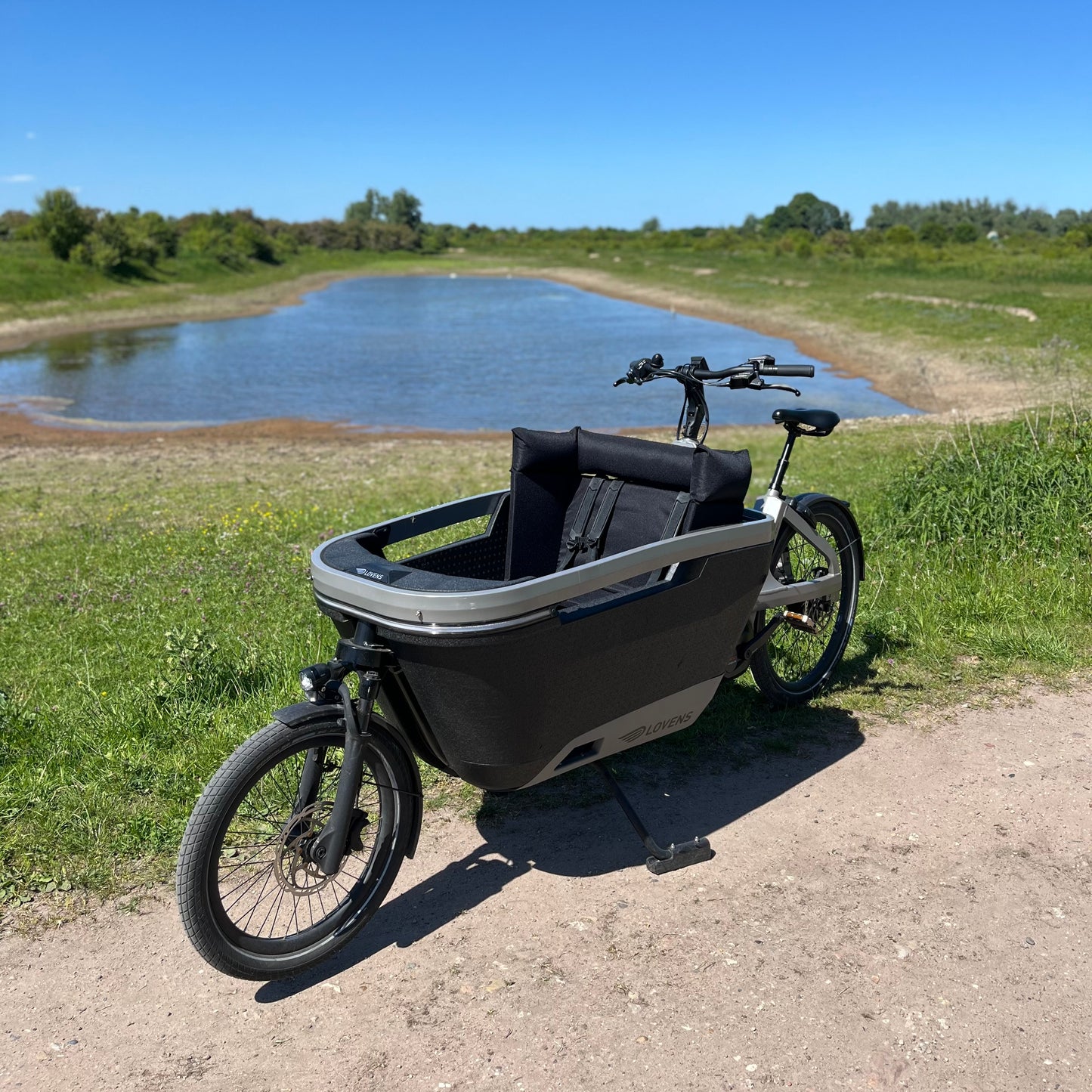 Lastenfahrrad Kissen Lovens - Schwarz