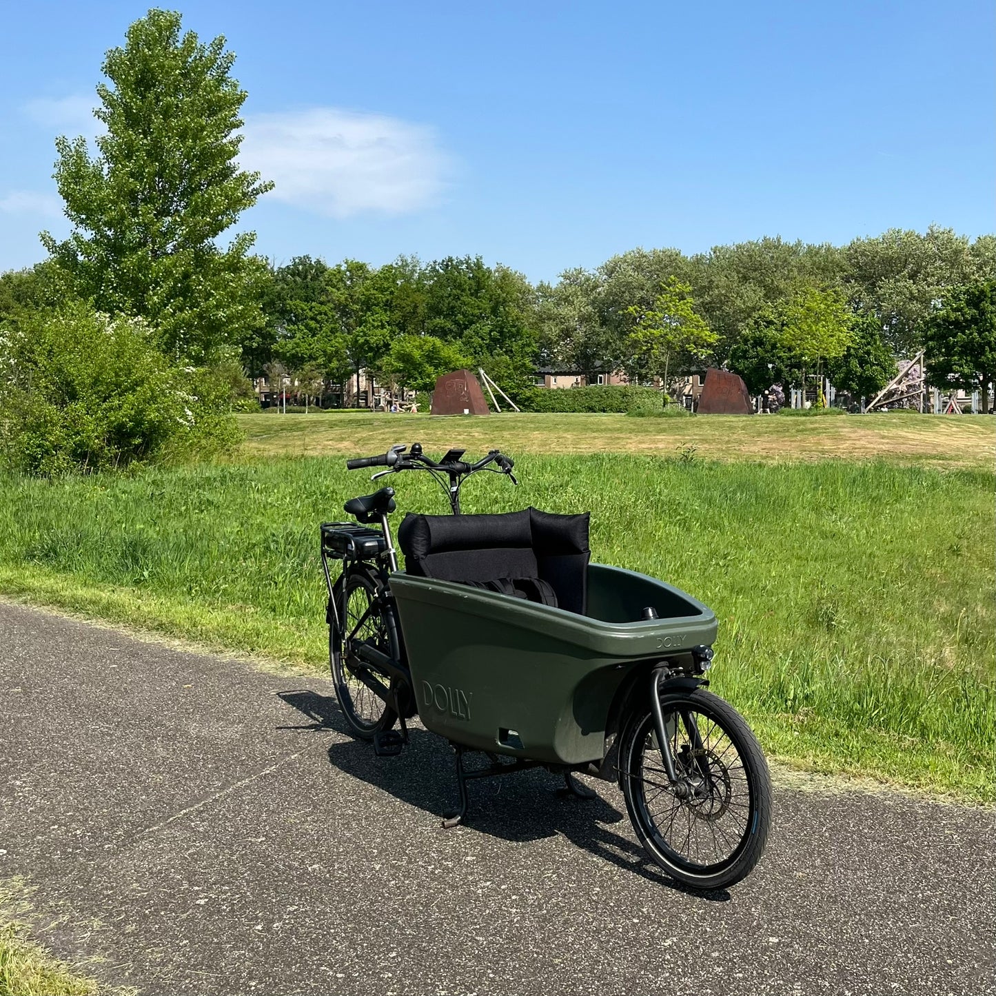 Lastenfahrrad Kissen Dolly - Schwarz