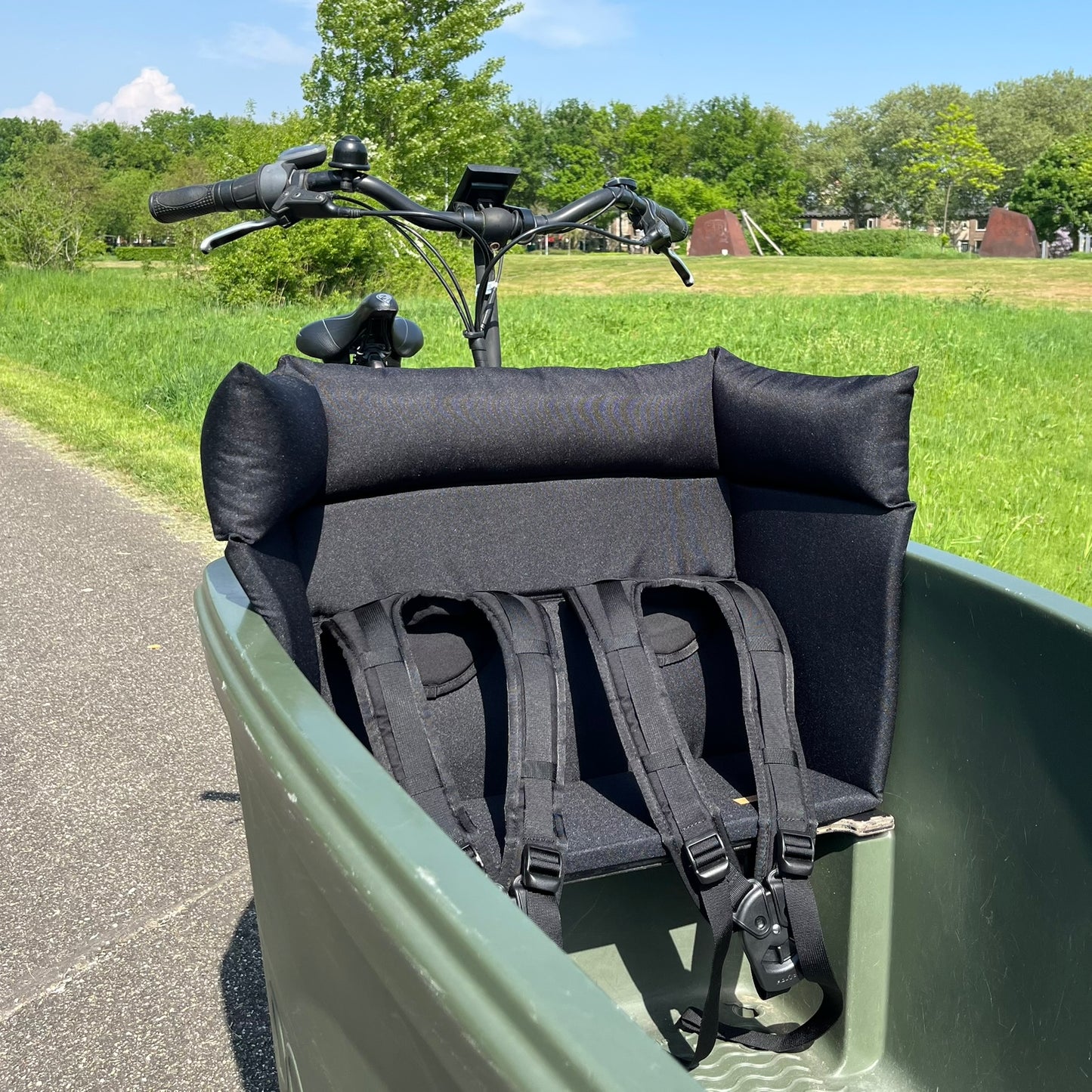 Lastenfahrrad Kissen Dolly - Schwarz