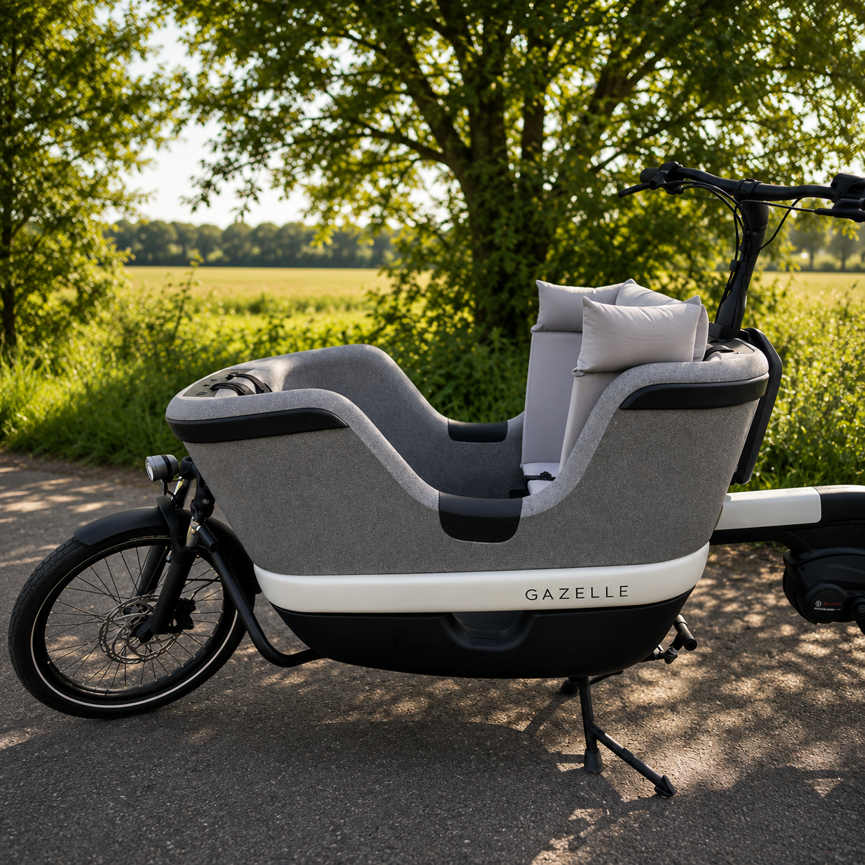 Bakfiets kussen Gazelle Makki - Grijs