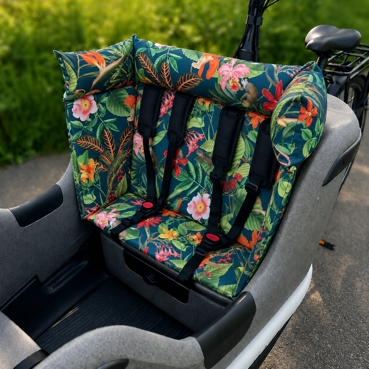 Bakfiets kussen Gazelle Makki - Jungle