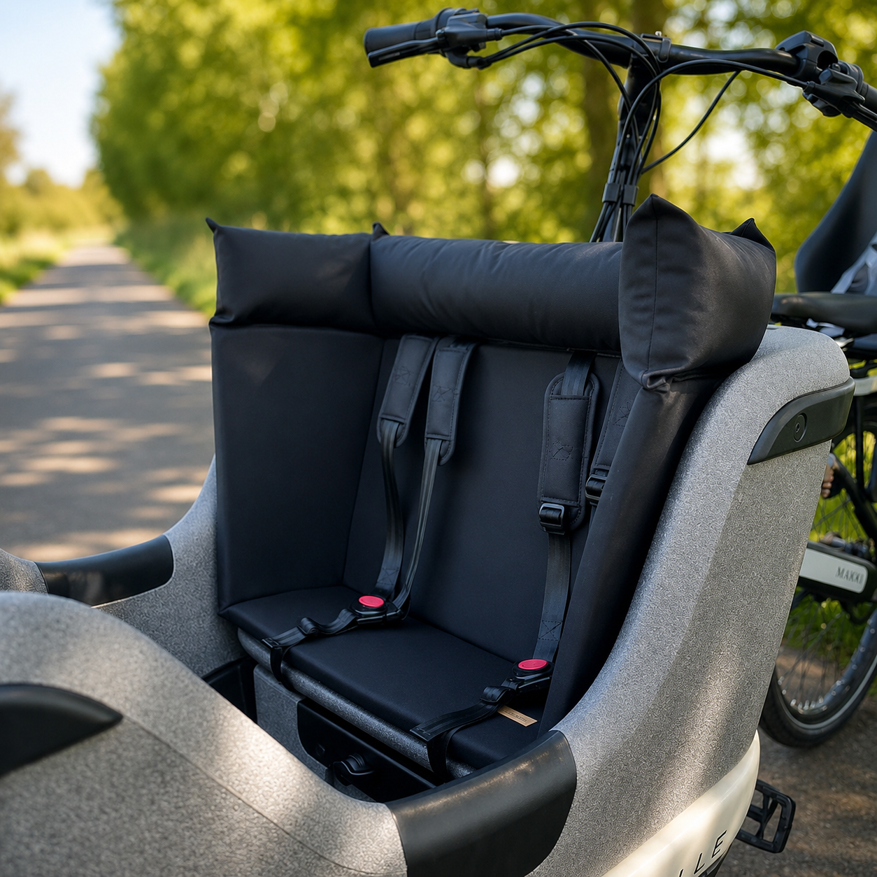 Bakfiets kussen Gazelle Makki - Zwart