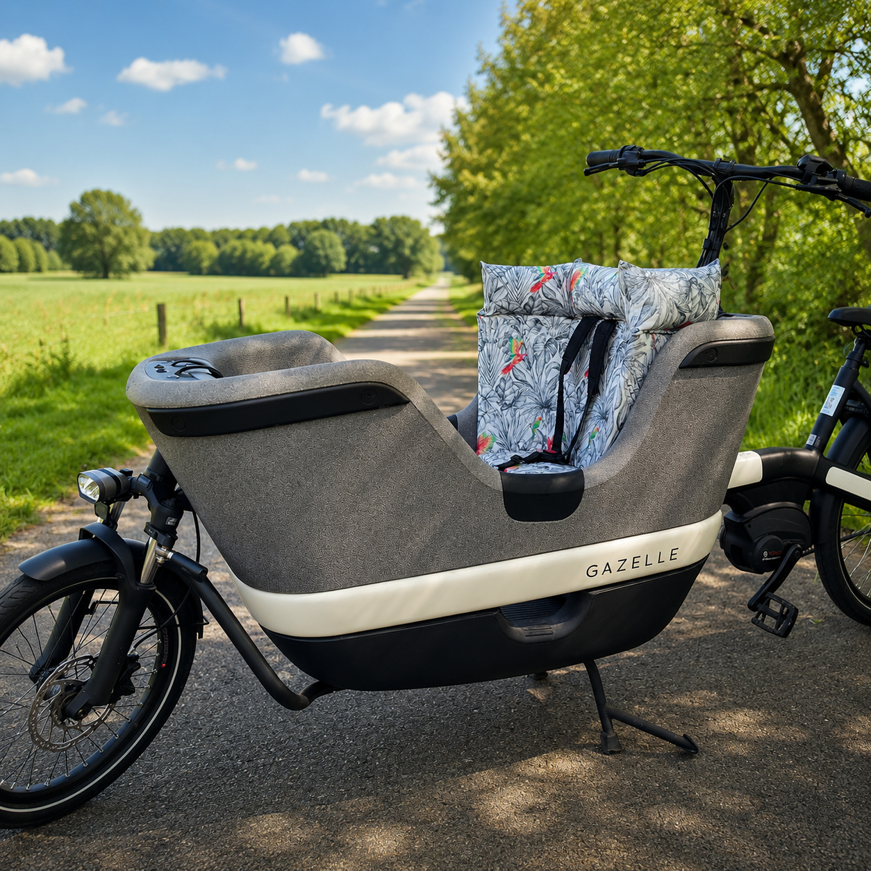 Cargo bike cushion Gazelle Makki - Parrot