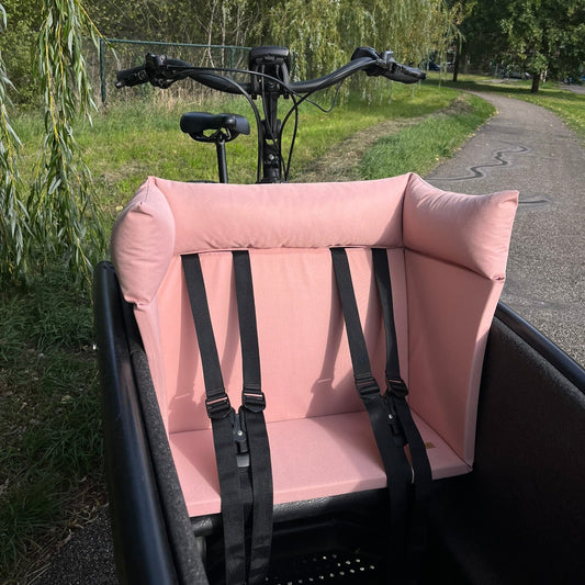 Lastenfahrrad Kissen Urban Arrow - Altrosa