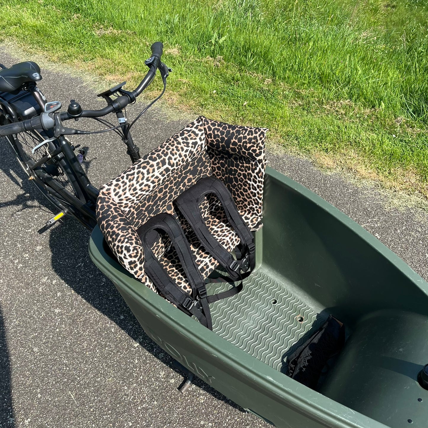 Lastenfahrrad Kissen Dolly - Leopard
