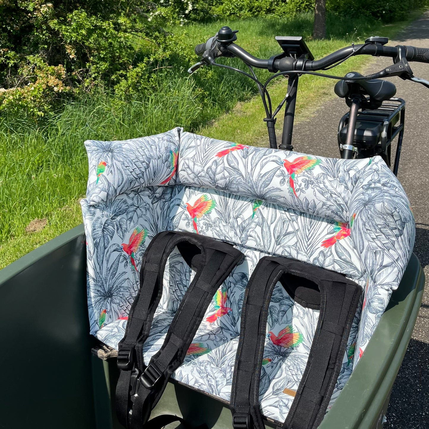 Lastenfahrrad Kissen Dolly - Parrot