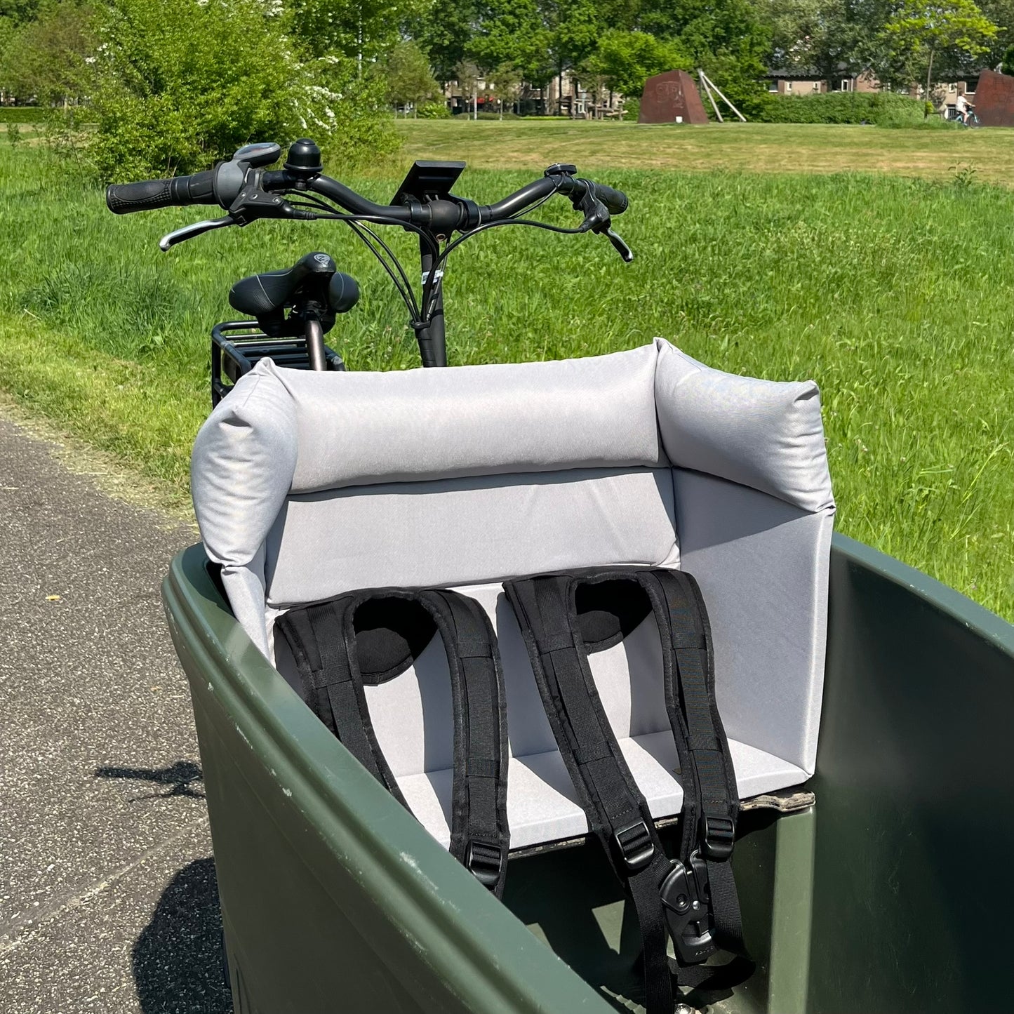 Lastenfahrrad Kissen Dolly - Grau