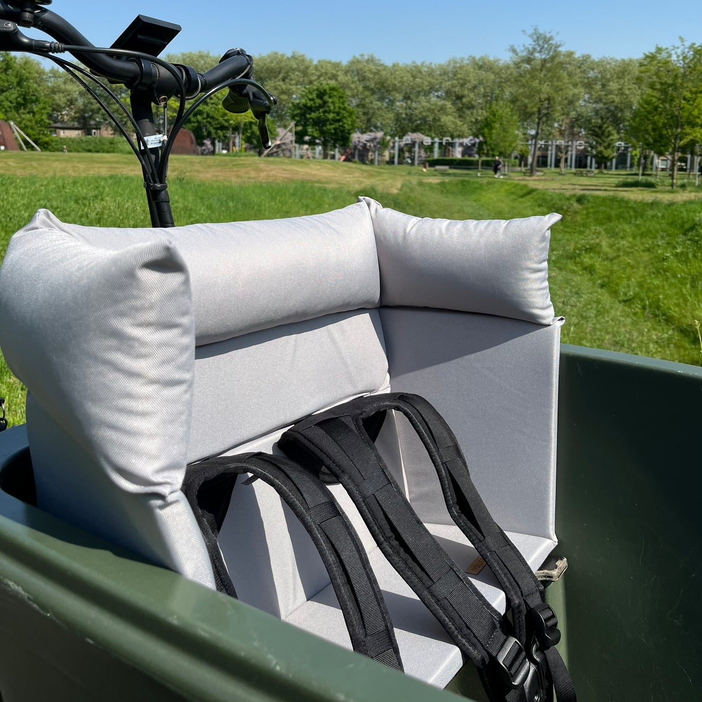 Lastenfahrrad Kissen Dolly - Grau