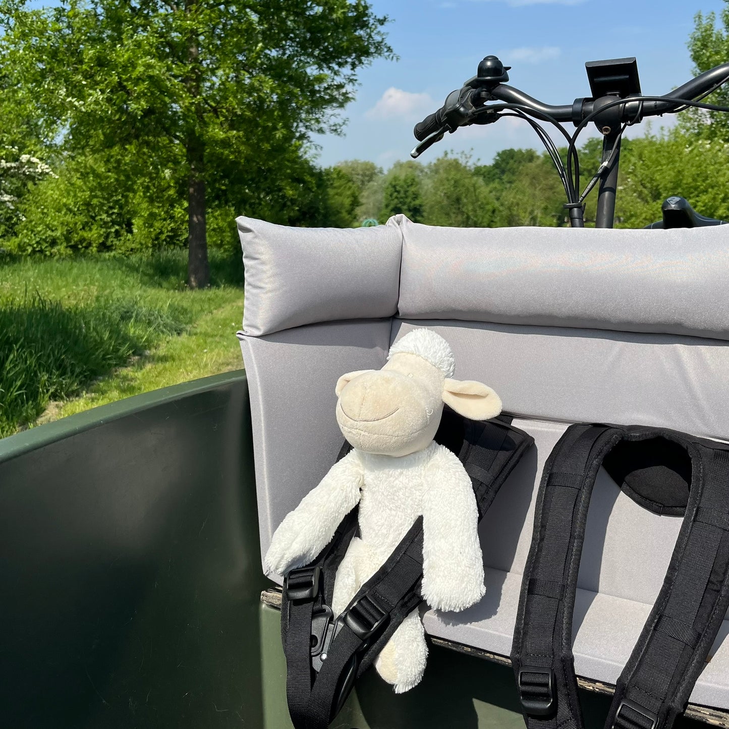 Lastenfahrrad Kissen Dolly - Grau
