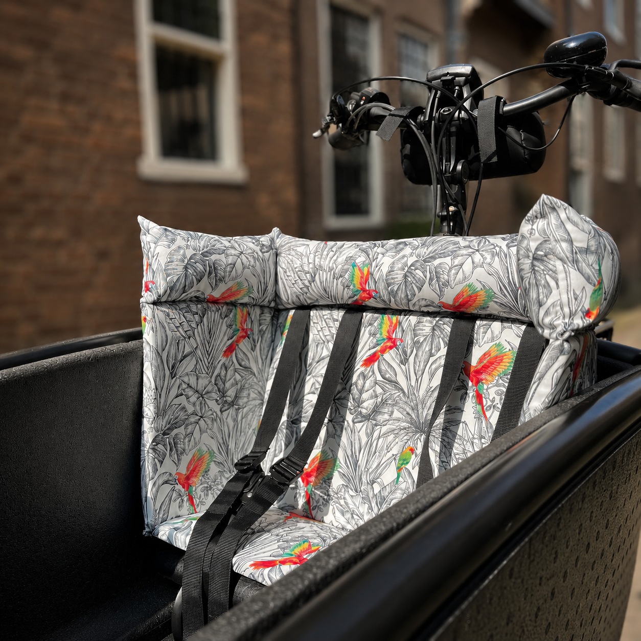 Bakfiets kussen Urban Arrow - Parrot