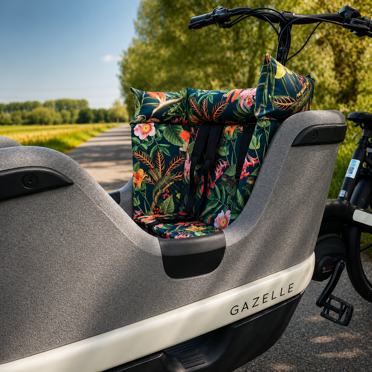 Bakfiets kussen Gazelle Makki - Jungle