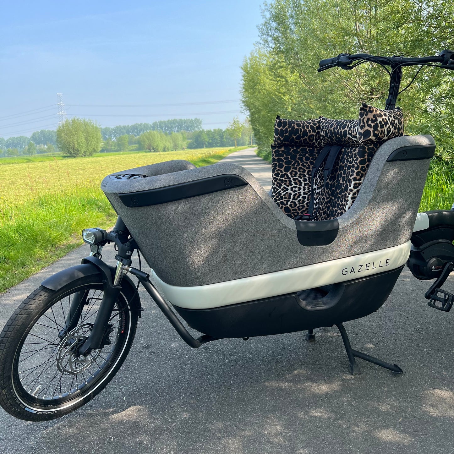 Bakfiets kussen Gazelle Makki - Leopard