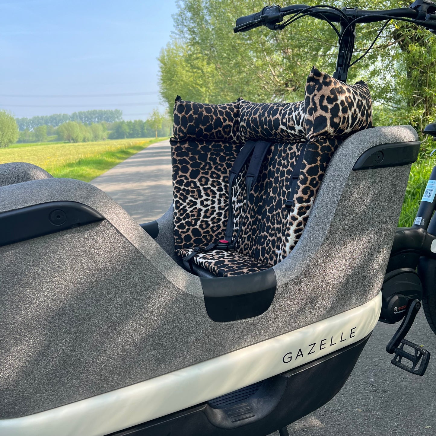 Bakfiets kussen Gazelle Makki - Leopard