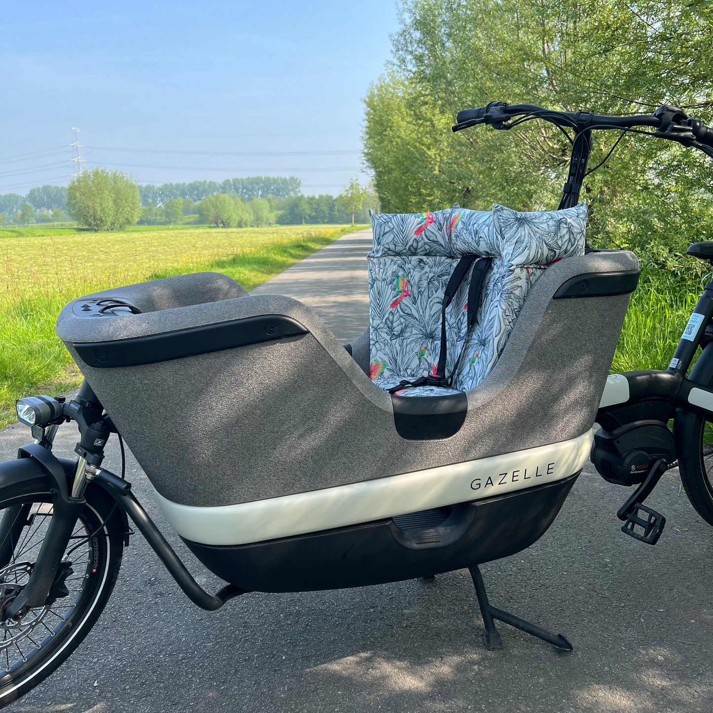 Bakfiets kussen Gazelle Makki - Parrot