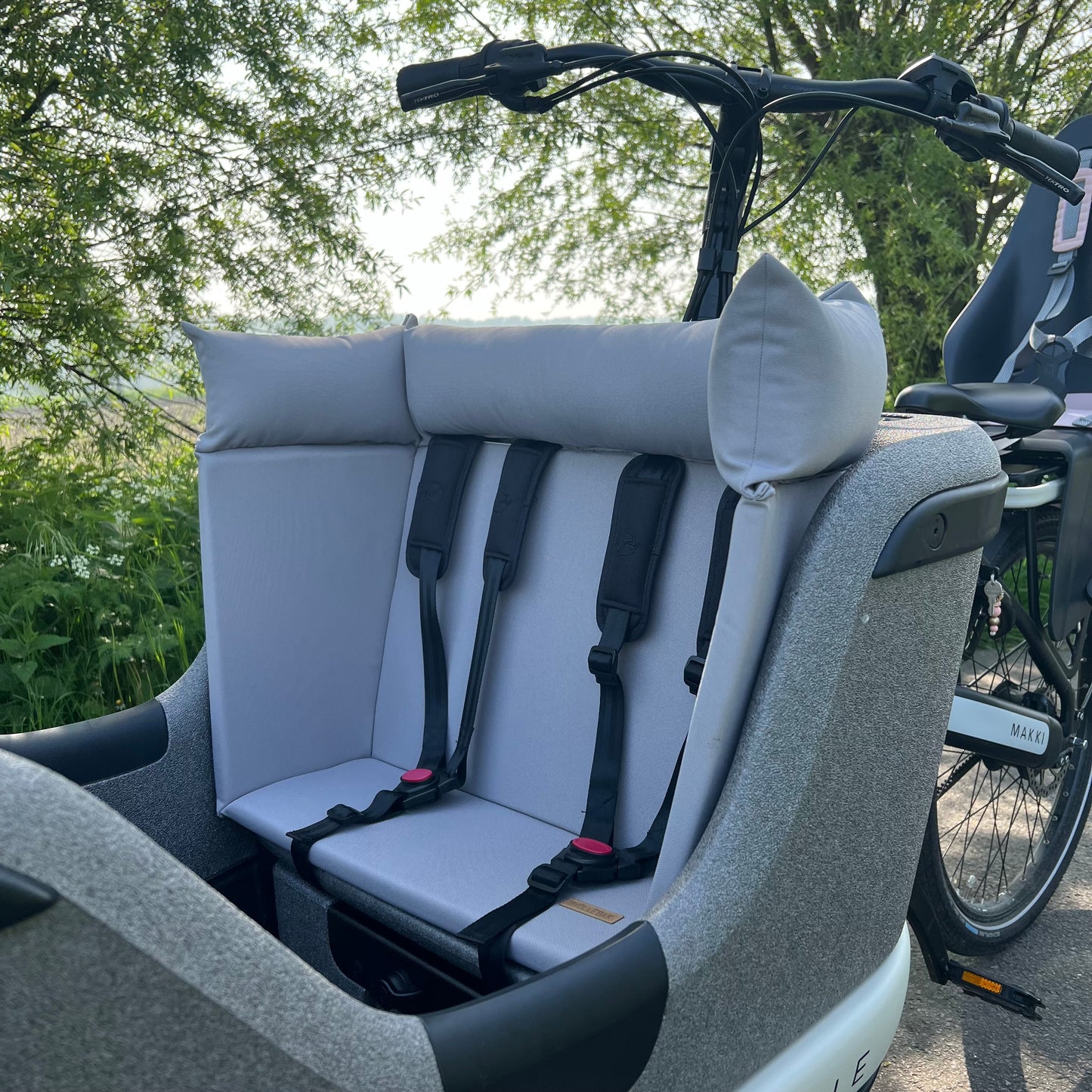 Bakfiets kussen Gazelle Makki - Grijs