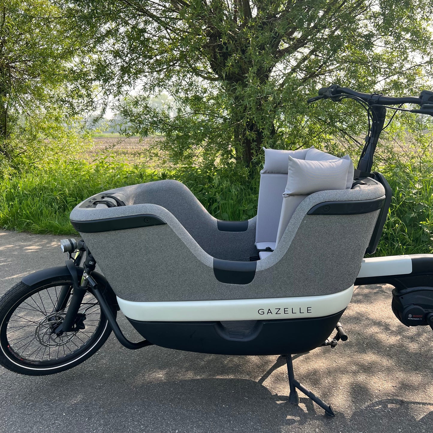 Bakfiets kussen Gazelle Makki - Grijs