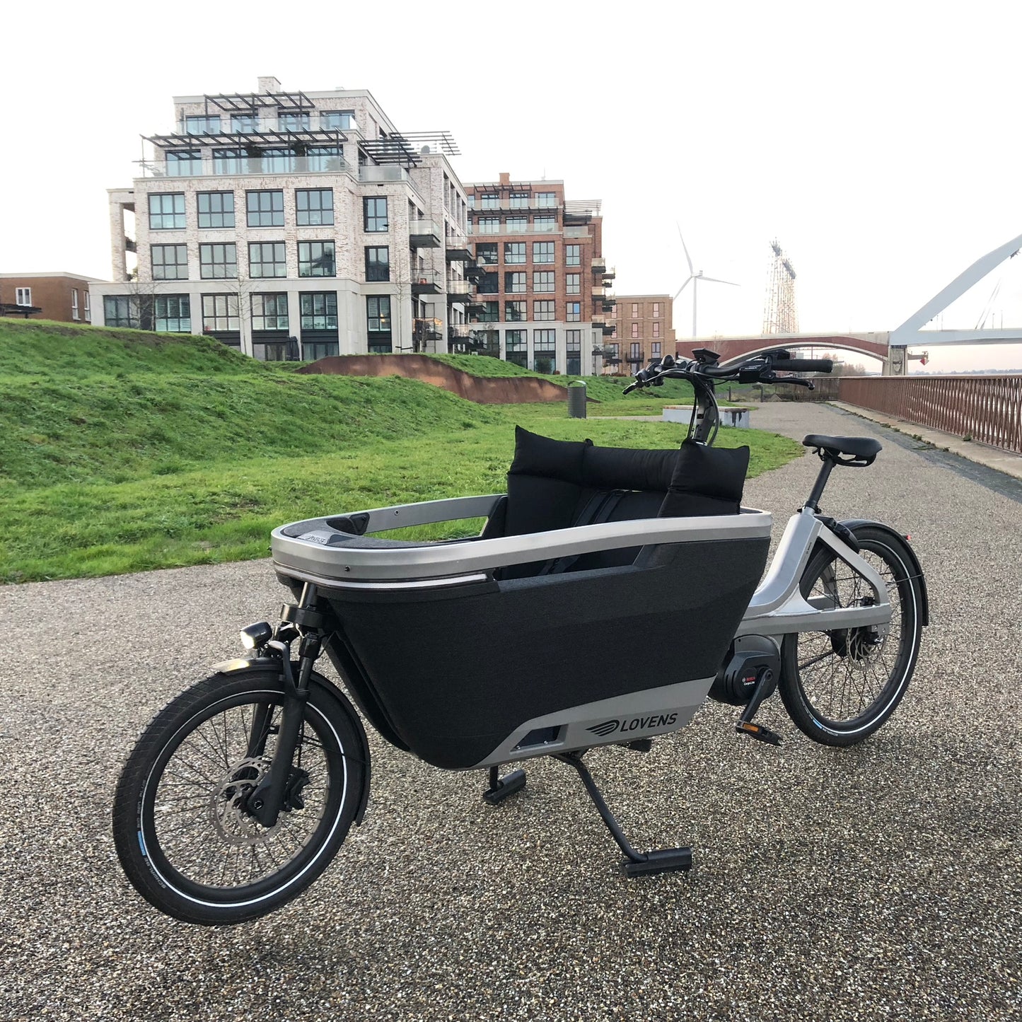 Lastenfahrrad Kissen Lovens - Schwarz