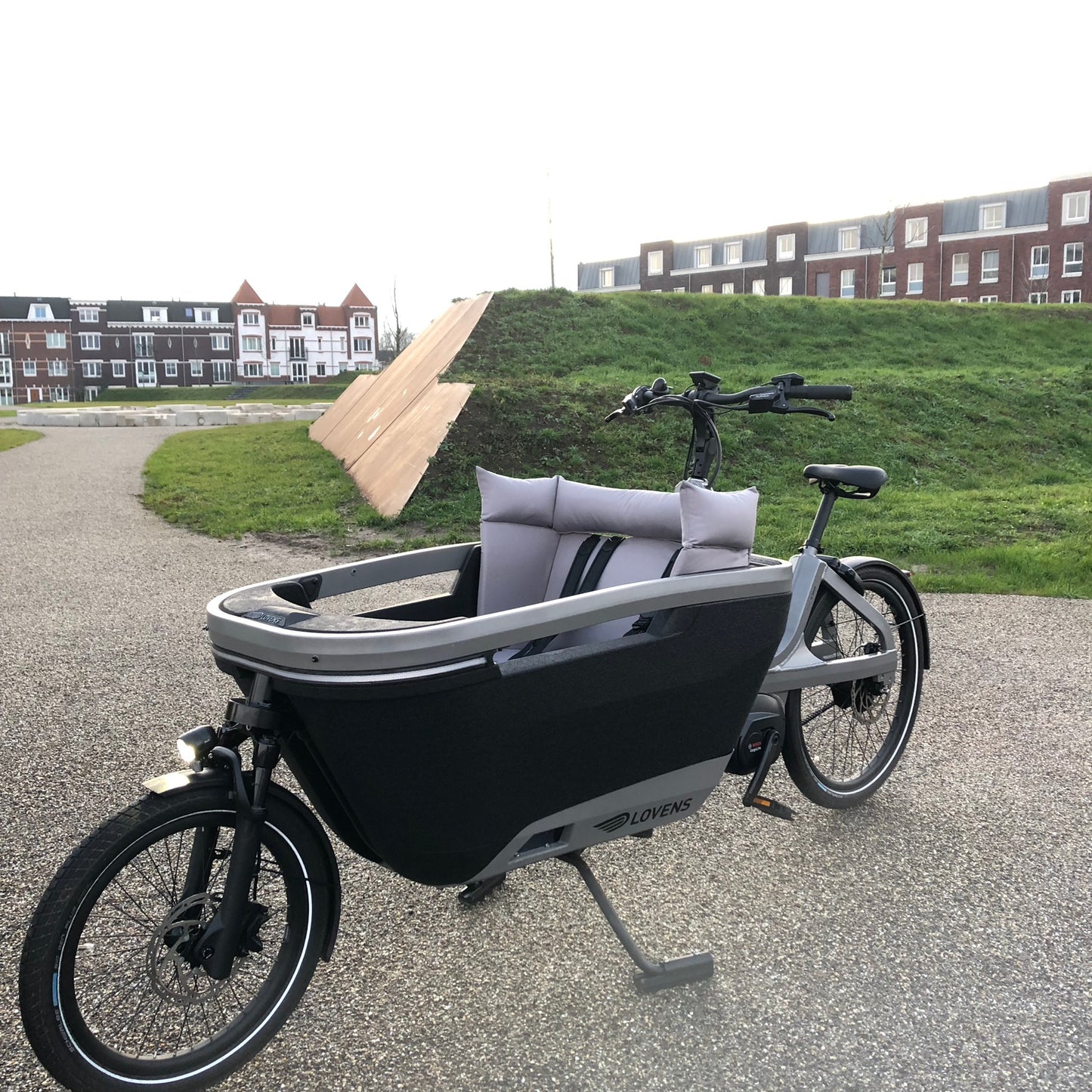 Bakfiets kussen Lovens - Grijs